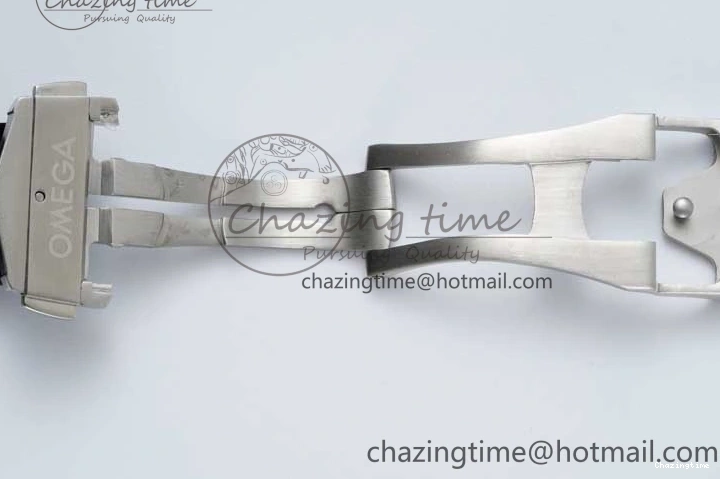 0706 TopPick Speedmaster Racing Master SS HKF Best Edition White Black Dial on Black Rubber Strap A 7813